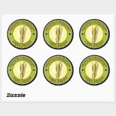  Homemade Corn Bread Sjabloon Ronde Sticker (Vel)
