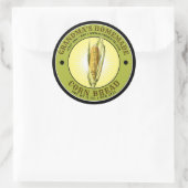  Homemade Corn Bread Sjabloon Ronde Sticker (Tas)