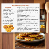 Homemade Corn Fritters Recipe Briefkaart