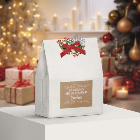 Homemade Crackers Aesthethetisch Brown Voedselcontainer Etiket