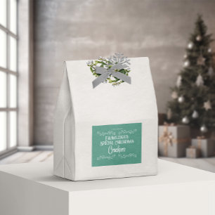 Homemade Crackers Aesthetisch Groen Voedselcontainer Etiket