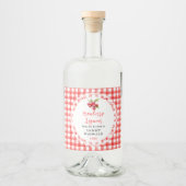 Homemade Cranberry Liqueur Label Likeurfles Etiket (Voorkant)