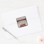 Homemade Cranberry Moonshine - Gepersonaliseerd Vierkante Sticker (Envelop)