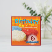 Homemade Cupcakes Verjaardag Uitnodigingen (Staand voorkant)