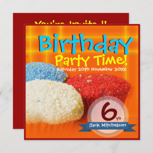 Homemade Cupcakes Verjaardag Uitnodigingen