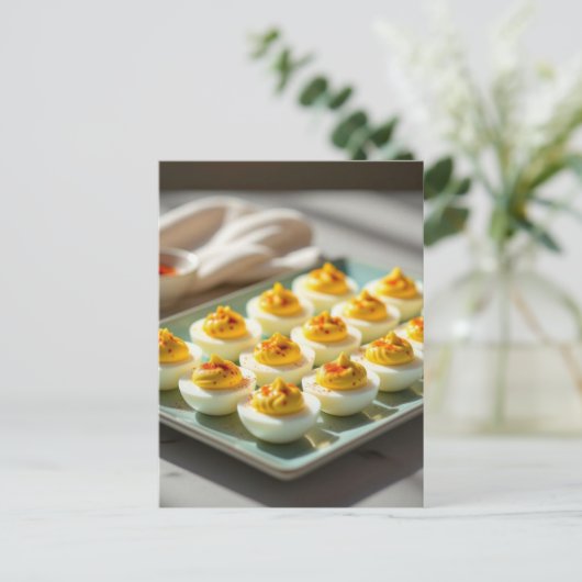 Homemade Deviled Eggs Recept Kaart (Staand voorkant)