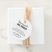 Homemade Dill Pickle Jar Label Label (In situ)