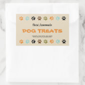 Homemade Dog Behandelt jar-label Rechthoekige Sticker (Tas)