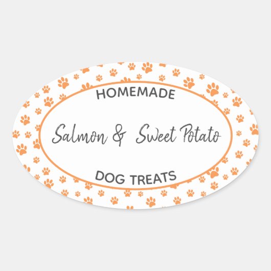 Homemade Dog Treat Label (Voorkant)