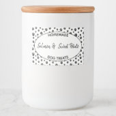 Homemade Dog Treat Label Voedselcontainer Etiket (Voorkant)