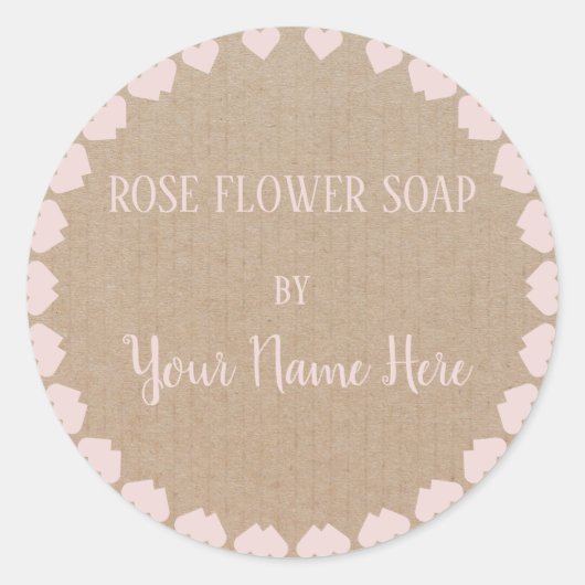 Homemade door Roos Lavender Soap Craft Ronde Sticker (Voorkant)