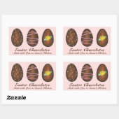 Homemade Easter Chocolates Snoep Eieren Stickers (Vel)
