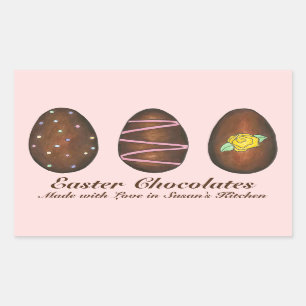 Homemade Easter Chocolates Snoep Eieren Stickers