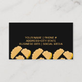 Homemade Empanadas Business Hand Drawn Black Visitekaartje (Achterkant)