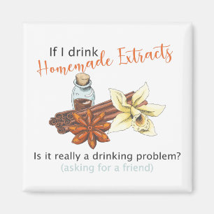 Homemade extract grappige magneet, drink probleem magneet