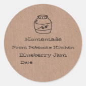 Homemade Faux Kraft Paper | Jam Canning Label (Voorkant)