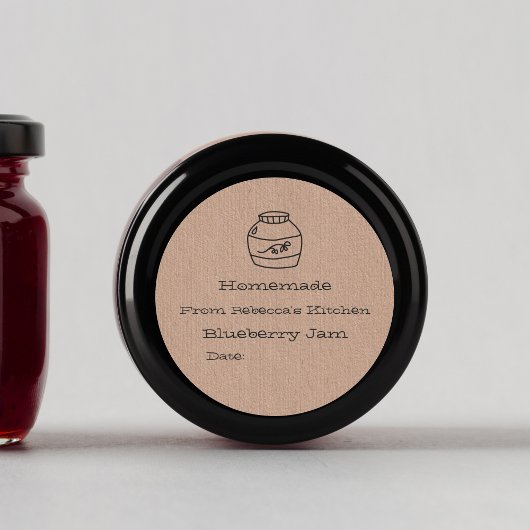 Homemade Faux Kraft Paper | Jam Canning Label
