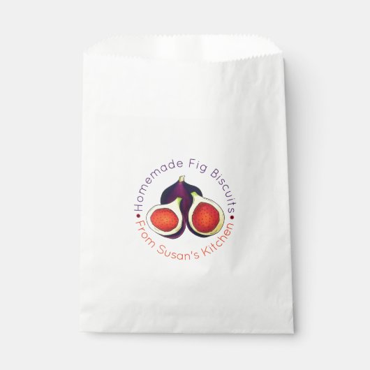 Homemade fig biscuits koekjes foto's van bedankzakje (Voorkant)