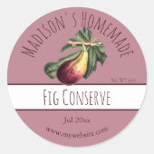 Homemade Fig Conserve Labels (Voorkant)