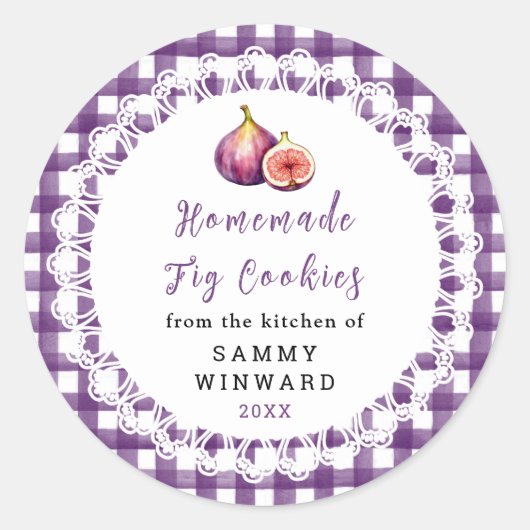 Homemade Fig Cookie Label (Voorkant)