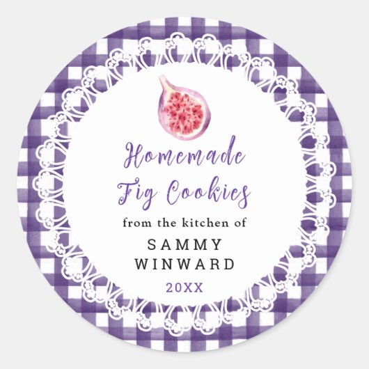 Homemade Fig Cookies Label (Voorkant)