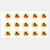 Homemade fig Jam Jelly behoudt figuren in de vorm Labels (Vel)