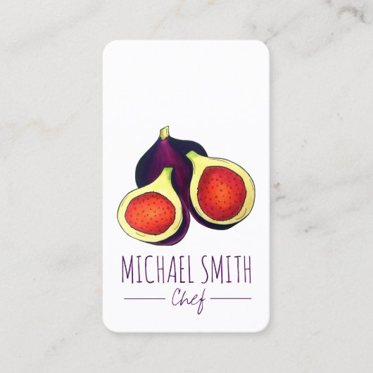 Homemade fig Jam Jelly behoudt figuren in de vorm  Visitekaartje (Voorkant)