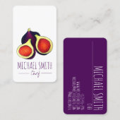 Homemade fig Jam Jelly behoudt figuren in de vorm  Visitekaartje (Voorkant / Achterkant)