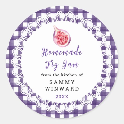 Homemade Fig Jam Label (Voorkant)