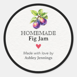 Homemade Fig Jam Label Canning Sticker
