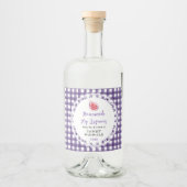 Homemade Fig Liqueur Label Likeurfles Etiket (Voorkant)