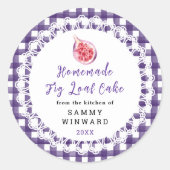 Homemade Fig Loaf Cake Label (Voorkant)