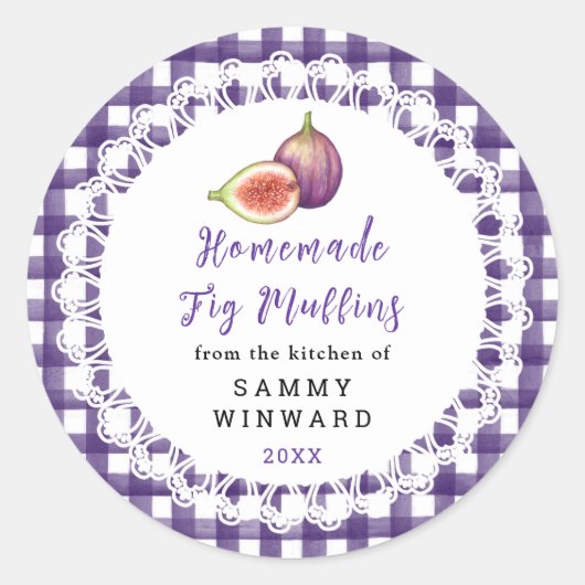 Homemade Fig Muffins Label (Voorkant)