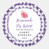 Homemade Fig Syrup Label (Voorkant)