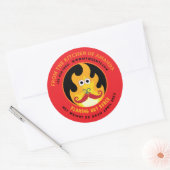 Homemade Flaming Custom Funny Hot Sauce Label (Envelop)