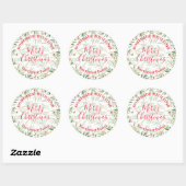 Homemade Food Treat Kerstmis Baking Holly Berries Ronde Sticker (Vel)