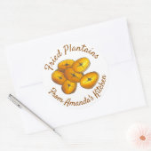 Homemade Fried Plantains Bananas from Kitchen Ronde Sticker (Envelop)