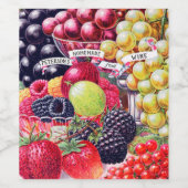 Homemade Fruit Wijn Etiket (Enkel label)