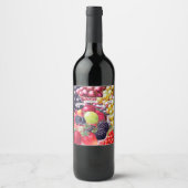 Homemade Fruit Wijn Etiket (Voorkant)