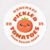 Homemade gebeitelde tomaten labels (Design 2)