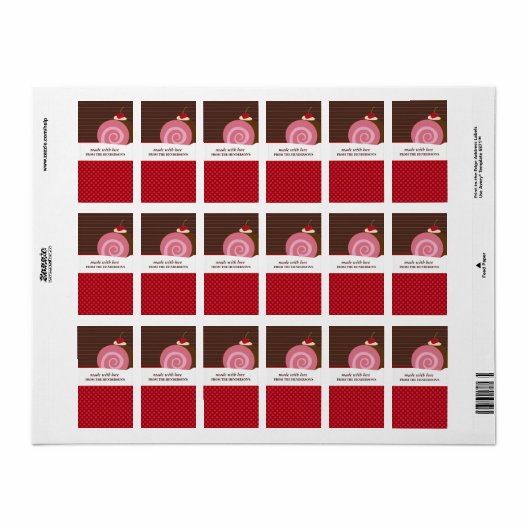 Homemade Goodies Gift Label Stickers (Full Sheet)