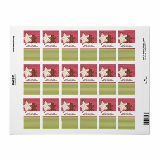 Homemade Goodies Gift Label Stickers (Full Sheet)