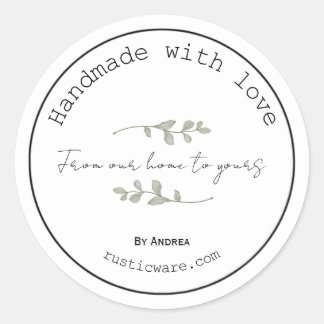 Homemade goods rustige, minimalistische sticker