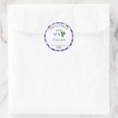 Homemade Grape Jam Jelly Gingham Ronde Sticker (Tas)