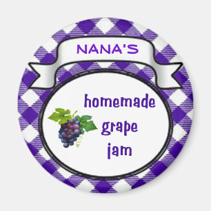 Homemade Grape Jam Magneet