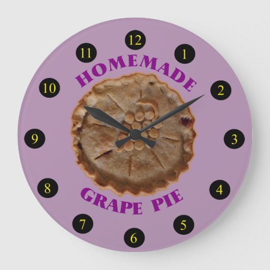Homemade Grape Pie Grote Klok (Voorkant)