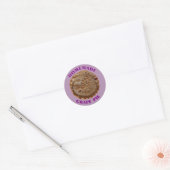Homemade Grape Pie Ronde Sticker (Envelop)