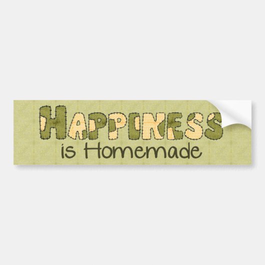 Homemade Happiness Bumpersticker (Voorkant)