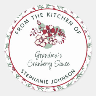 Homemade Holiday Gift uit de keuken van Ronde Sticker