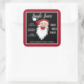 Homemade Holiday Moonshine Aangepast Vierkante Sticker (Tas)